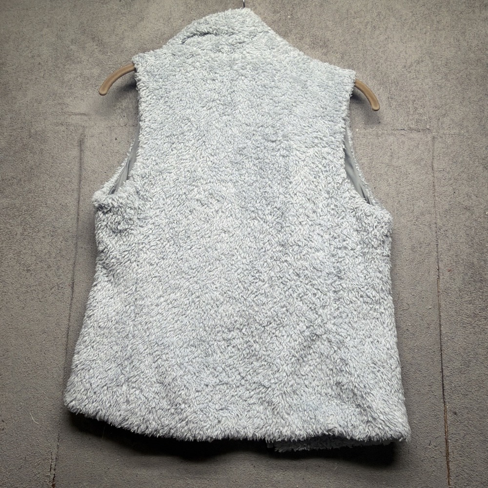 Patagonia Vest Los Gatos Fleece Gray‎ Full Zip High Pile Womens Small - Picture 8 of 9
